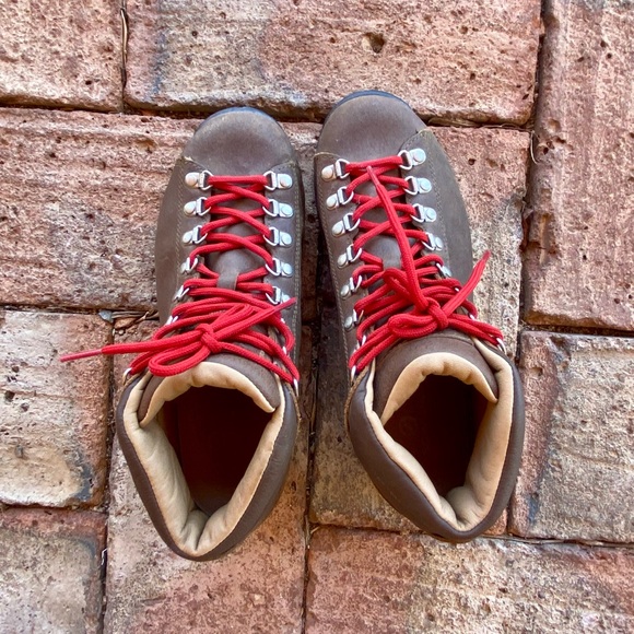 🤎 EUC Scarpa Leather Brown Lace Up Hiking Water Repellant Vibram Boots EU 38.5 - Picture 8 of 11